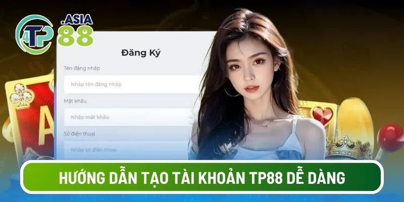 Hướng dẫn tạo tài khoản TP88 dễ dàng chỉ với vài thao tác