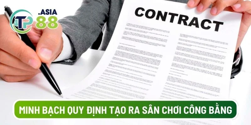 Sự minh bạch trong quy định tạo ra một sân chơi công bằng