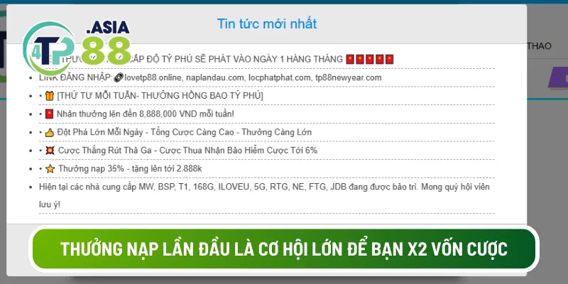 Cách nhận khuyến mãi lần đầu là cơ hội lớn để bạn X2 vốn cược